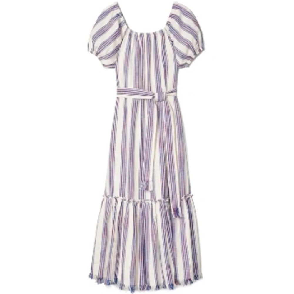 TORY BURCH Stripe Midi Coverup Dress In Jamaica Stripe‎
